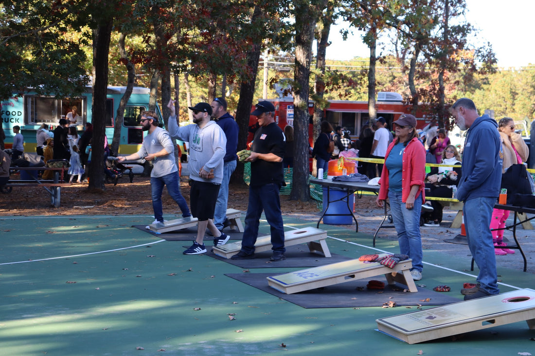 Cornhole tournament at Halloweenpalooza